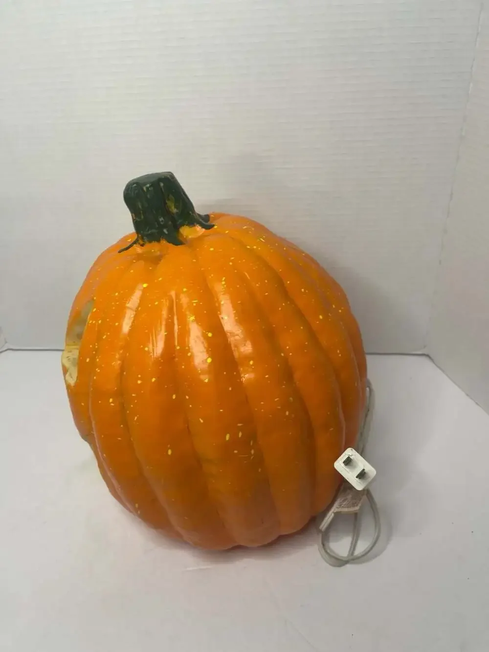 Vintage Halloween Light Up Plastic Mold Jack O Lantern Pumpkin 2001 Works!